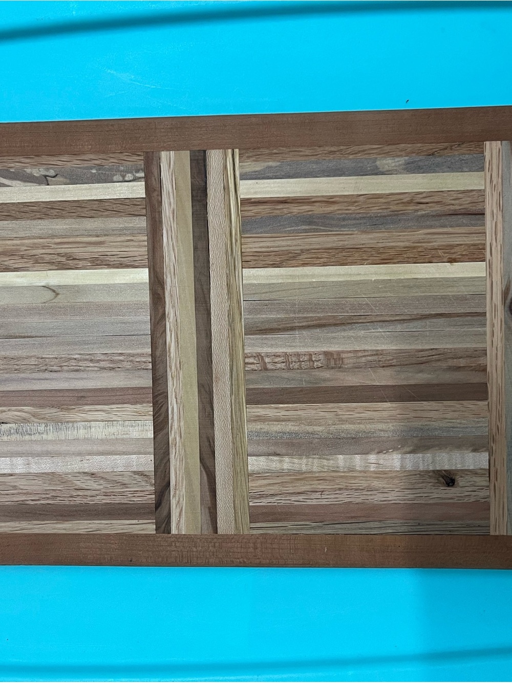 Striped Wood Serving/ Cutting Board